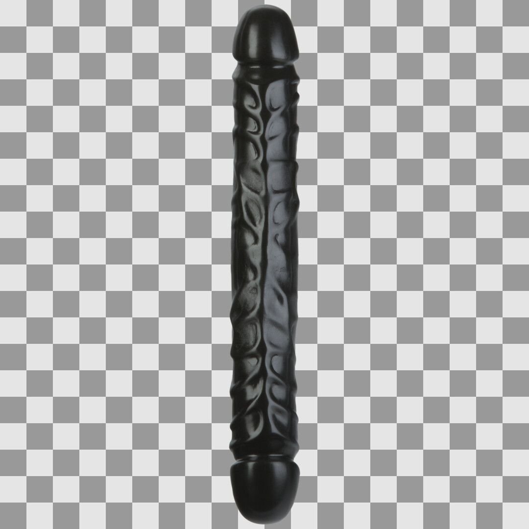 Doc Johnson Jr. Veined Double Header 30cm Negro