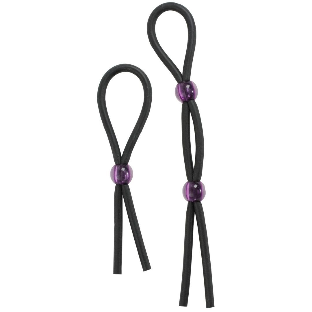 Doc Johnson Corbatas Silicona Pene Conjunto Anillo Dual