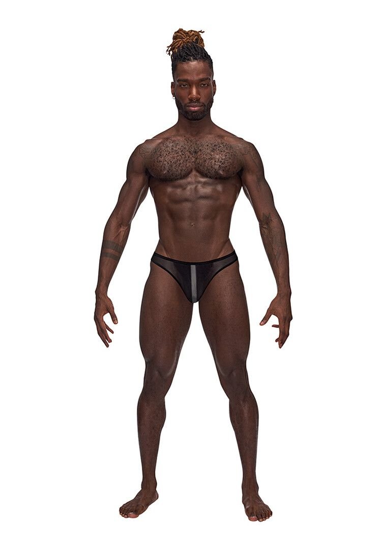 Slip Male Power Onyx Landing Strip Biquini