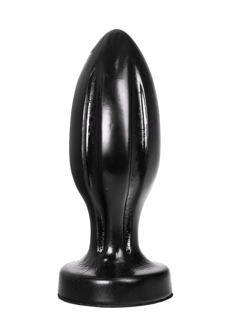 All Black Plug Anal Texturizado 21 cm