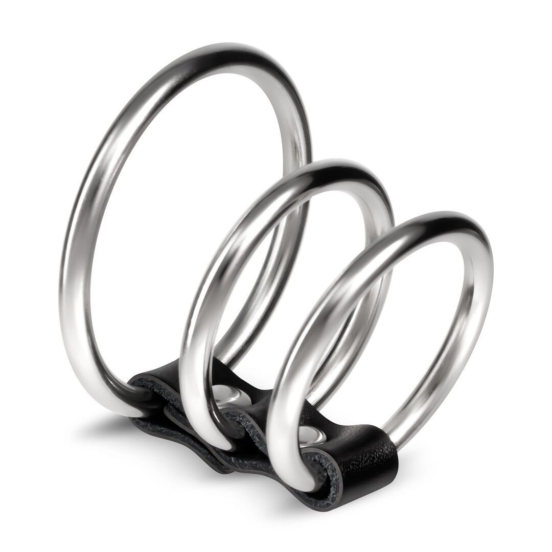 Crushious Saruman Anillo de pene acero inoxidable set de tres