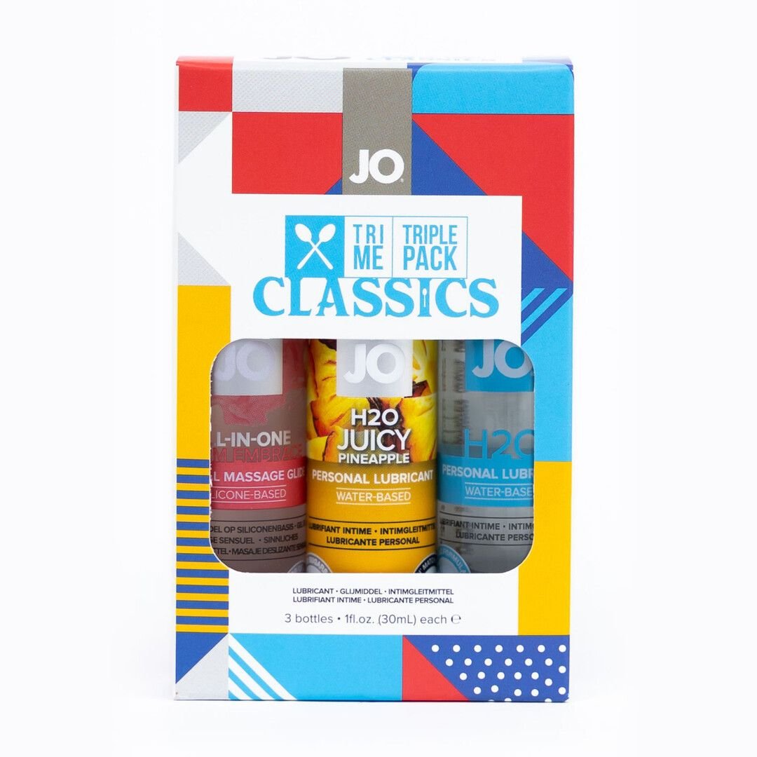 JO Tri-Me Classic Lubricants Triple Pack, 30ml x 3