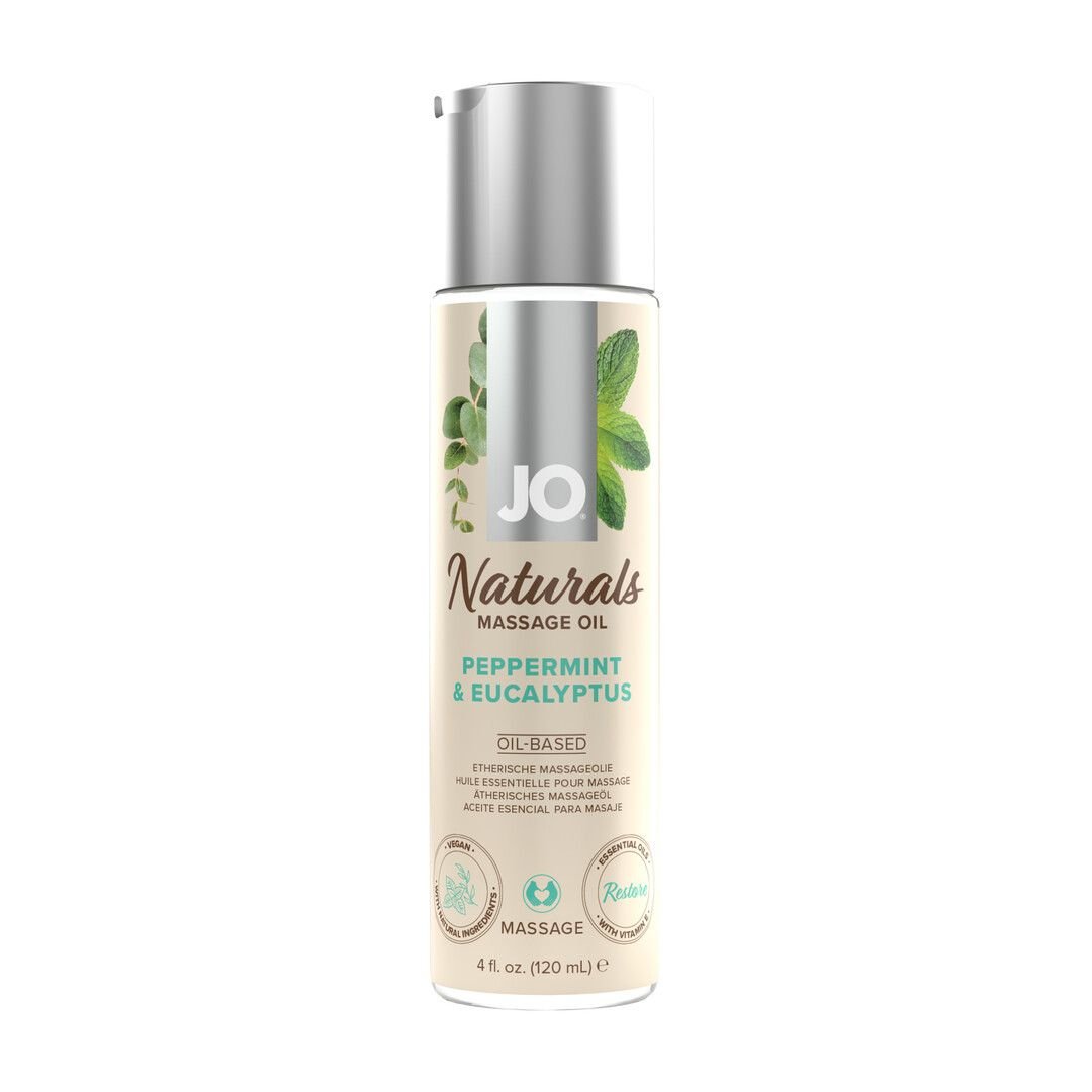 Aceite Masaje Menta Eucalipto JO Naturals, 120ml