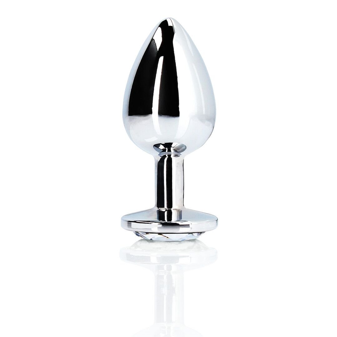 Ouch! Plug anal Round Gem de acero small diamante