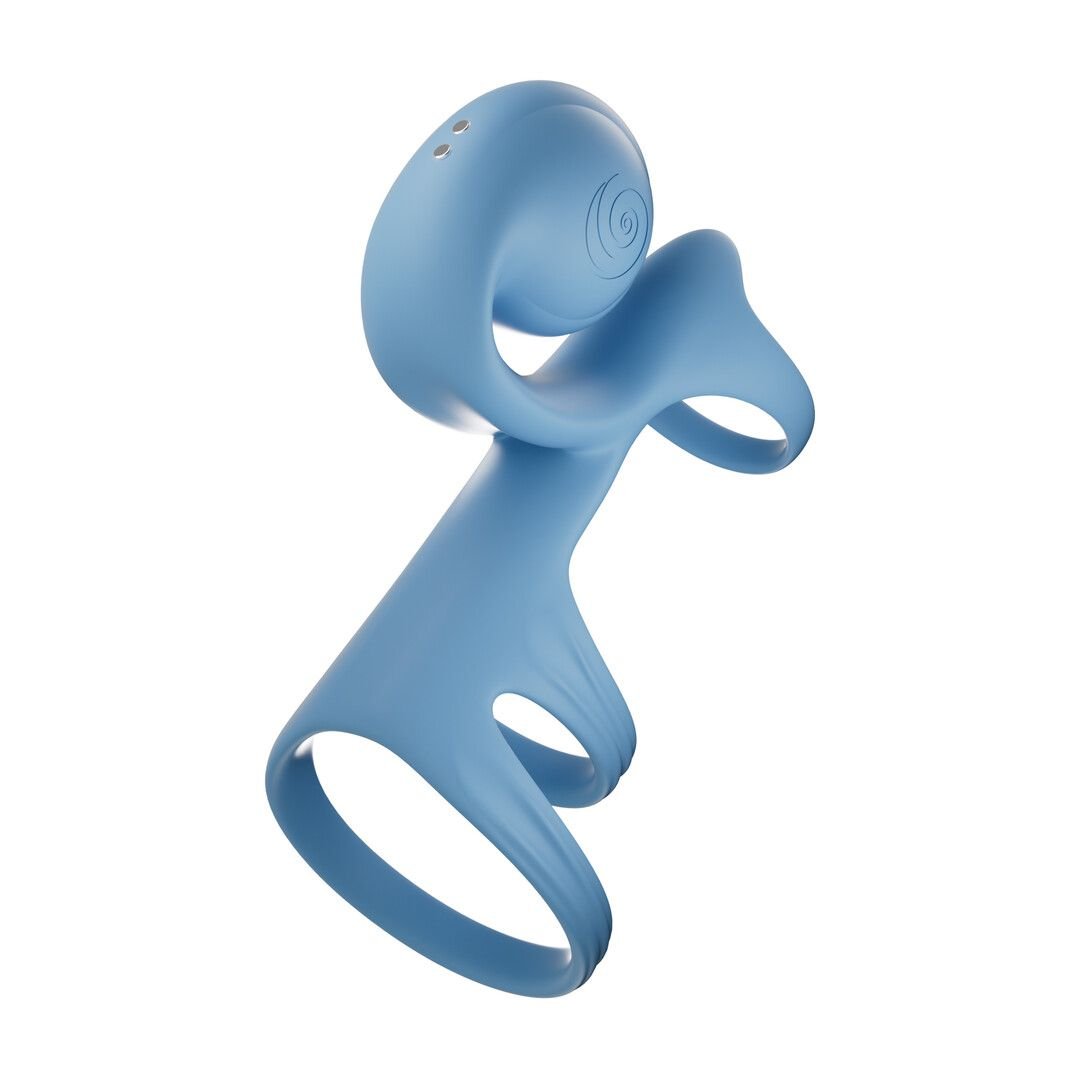 Snail Vibe JOVI ARC Couples Ring, Azul