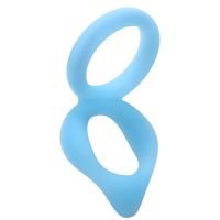 Anillo estimulador Dual Enhancer azul brillante Doc Johnson