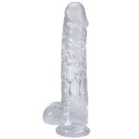 Dildo masivo Doc Johnson translúcido veined 25cm