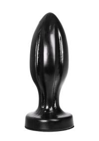 All Black Plug Anal Texturizado 21 cm
