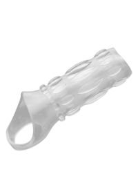 Funda de pene XR Brands Enhancer texturizada transparente