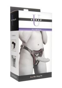 XR Brands Flamingo Low-Rise Strap-On Harness, Rosa, Ajustable, imagen 2