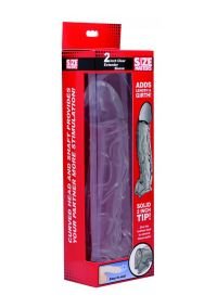 Extensor de pene XR Brands transparente cabeza abultada 5cm, imagen 2