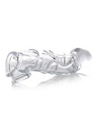 Extensor de pene XR Brands transparente cabeza abultada 5cm, imagen 4