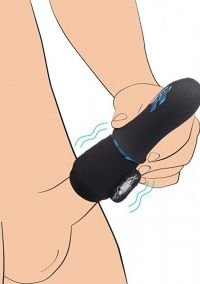 Cabeza de pene XR Brands Turbo silicona agradador acanalada nubbed, imagen 3