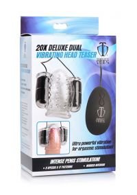 XR Brands Deluxe Dual Vibrating Head Teaser Focused Buzz, imagen 2