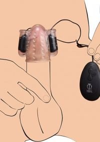 XR Brands Deluxe Dual Vibrating Head Teaser Focused Buzz, imagen 4