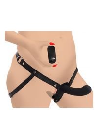 XR Brands Double Diva Two-Way Vibrating Strap-On, Control Remoto, imagen 3