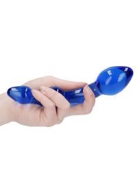 Dildo vidrio azul profundo Superior Chrystalino, imagen 5