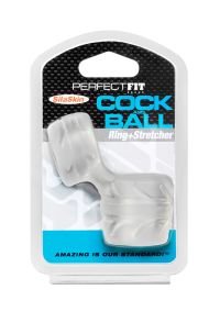 PerfectFitBrand Silaskin Cock Ball Ring Clear, imagen 2