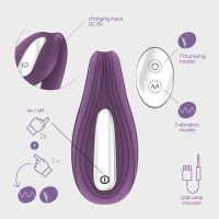 Crushious Pleasuriser Remote-Control Vibrator, Púrpura, imagen 6