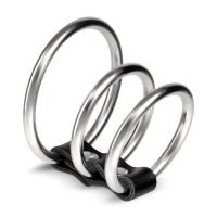 Crushious Saruman Anillo de pene acero inoxidable set de tres