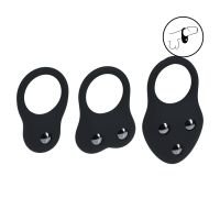 Levelz Anillo de pene entrenamiento silicona set de tres