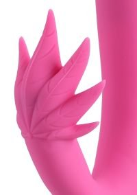 Vibrador conejo recargable Maiatoys Maui con hoja de cannabis, flexible, imagen 4