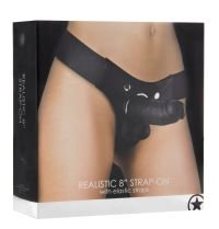 Ouch! Realistic Strap-On Harness Dildo, 20 cm, Desmontable, imagen 2