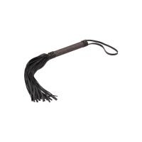 Ouch! Flogger Titanio con Mango de Madera