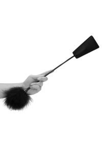Fusta Pluma Cosquilleador Negro Ouch!, imagen 5