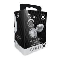 Ouch! Plug anal Round Gem de acero small diamante, imagen 2