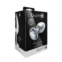 Ouch! Plug anal de acero Metal Diamond Large, imagen 2