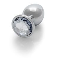 Ouch! Plug anal de acero Metal Diamond Large, imagen 5