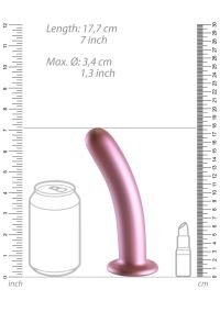 Dildo punto G liso de silicona Ouch! by Shots 17 cm metal, imagen 11