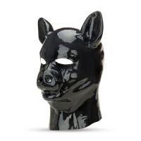 Capucha de Cerdo Latex Prowler Red con Hocico Moldeado, imagen 3