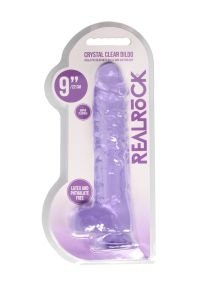 Dildo largo completo púrpura RealRock 19cm, imagen 2