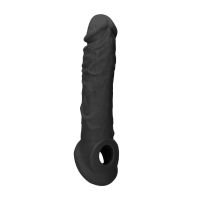 Funda de pene RealRock by Shots negra 20cm