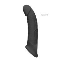 Funda de pene RealRock by Shots negra 23cm más larga, imagen 5