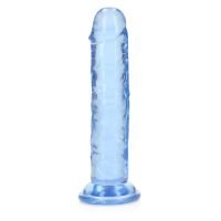 RealRock by Shots Dildo Recto Crystal Clear Azul 14cm, imagen 3