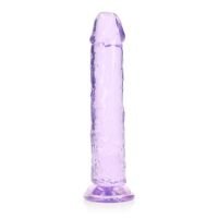 RealRock Dildo Realista Morado con Ventosa, 23 cm