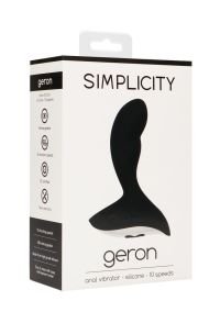 Vibrador anal ergonómico de 10 velocidades, Simplicity Geron, imagen 2