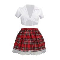 Traje S-Line Colegiala Falda Plisada