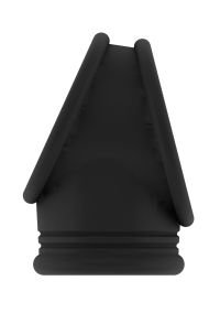 Cockring con ball strap Sono by Shots negro, doble agarre, imagen 3
