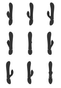 Vibrador conejo VIVE Chou para punto G con mangas clitorales intercambiables, imagen 6