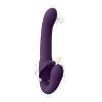 VIVE Satu Strap-On vibrador sin correas, púrpura, tres motores