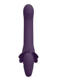 VIVE Satu Strap-On vibrador sin correas, púrpura, tres motores, imagen 3