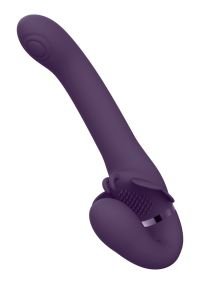 VIVE Satu Strap-On vibrador sin correas, púrpura, tres motores, imagen 4