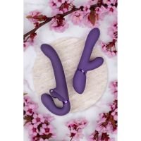 VIVE Satu Strap-On vibrador sin correas, púrpura, tres motores, imagen 5