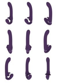 VIVE Satu Strap-On vibrador sin correas, púrpura, tres motores, imagen 6