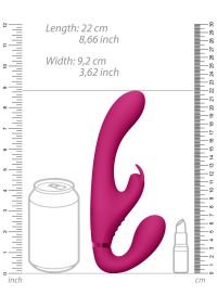 Vibrador strapless Suki VIVE tres motores rosa, imagen 6
