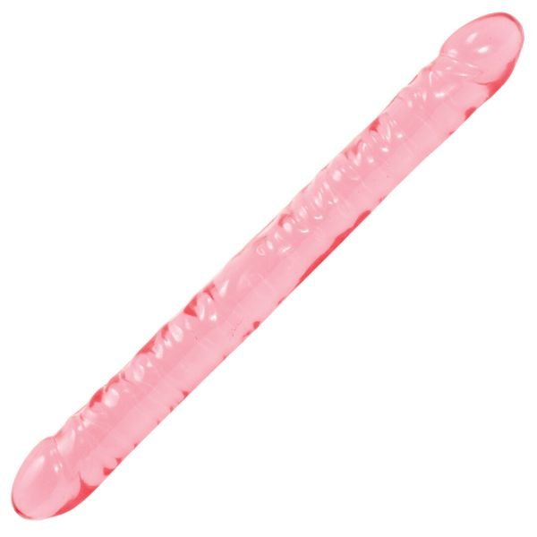 Doc Johnson Double Dong 45cm Rosa Crystal Jellies